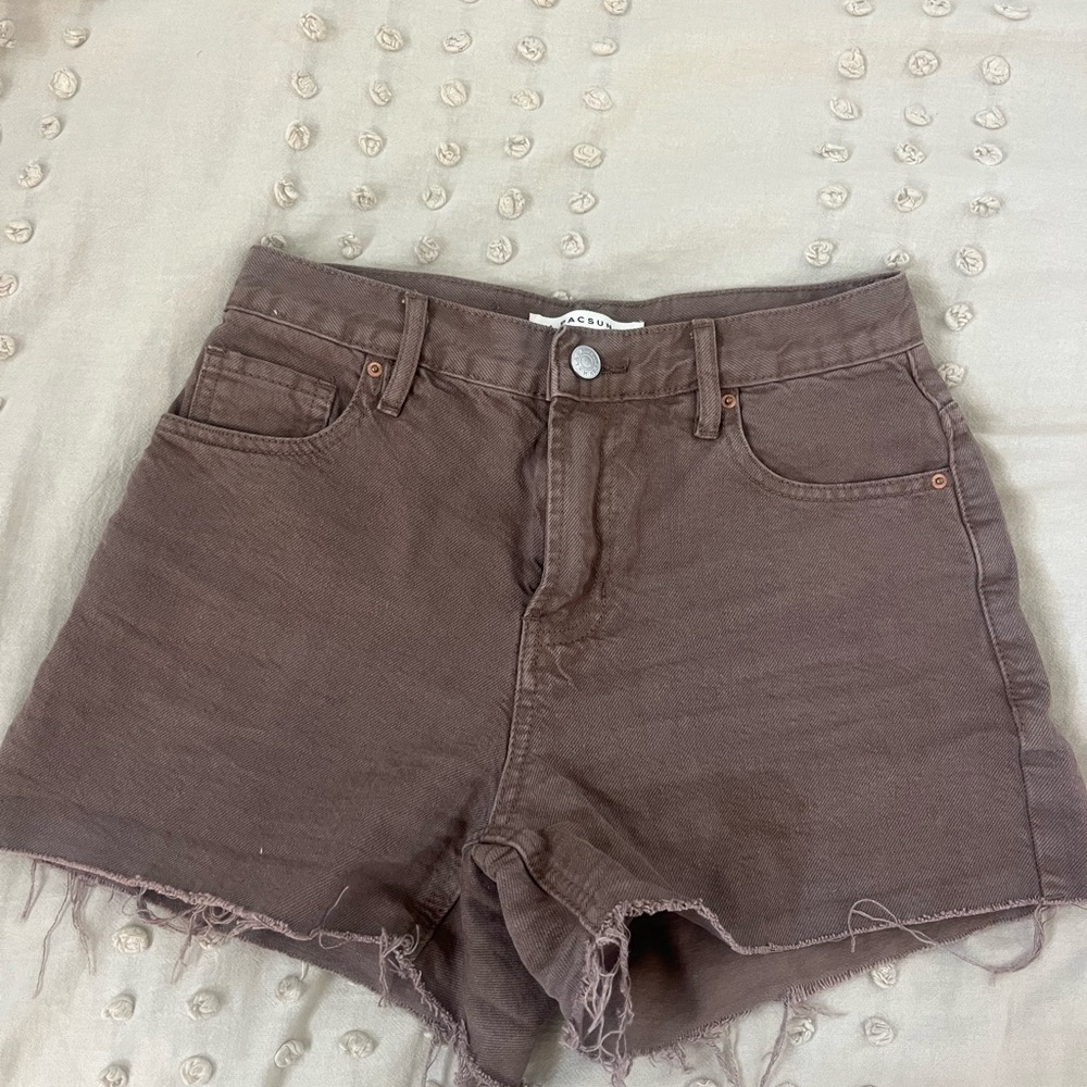 PacSun Brown Jean Shorts